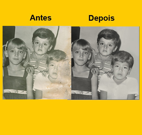 restauração de fotografia antiga
